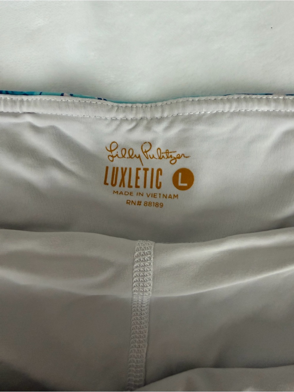 Lilly Pulitzer Women's Teal Floral Swim Skort - Picture 2 of 5